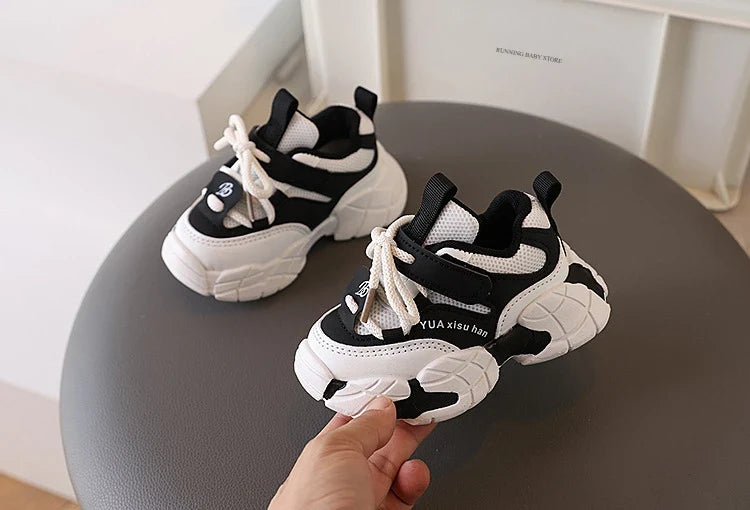 New Boy Fashion Sneaker Spring Mesh Breathable Platform Running Shoes Tennis Shoe High Quality Non Slip Sport Shoes Girls I01125