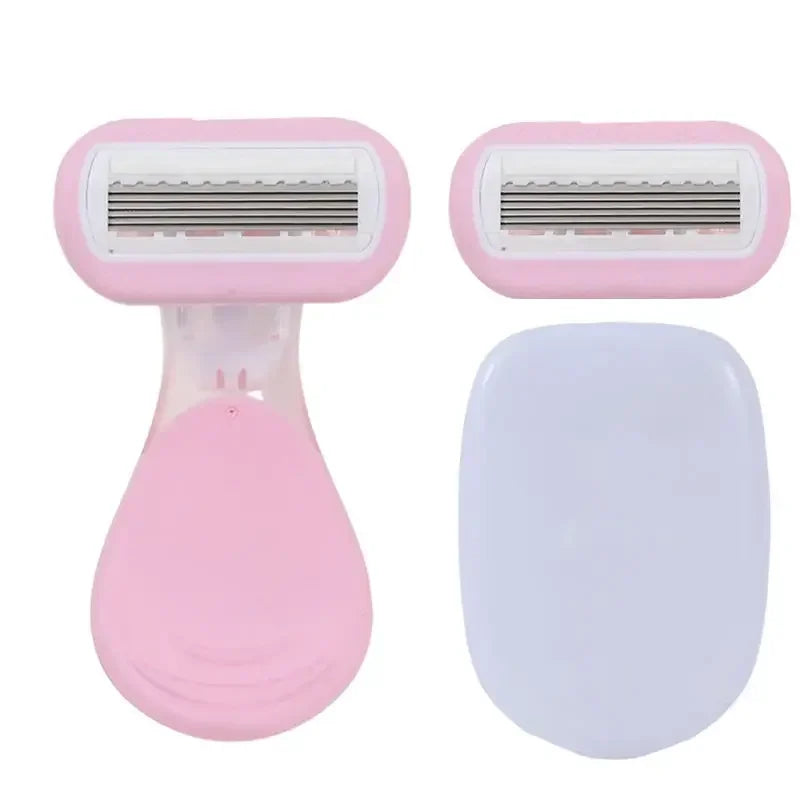 Safe Soap Head Shaver Colorful Shell Design for Summer Underarm Bikini Trimming Women's Private Area Hair Remover