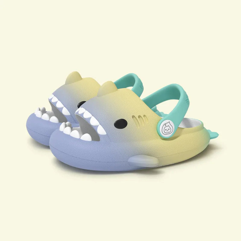 Gacimy Summer Cartoon Sandals For Children Fashion Shark Outdoor Boys And Girls Slippers Waterproof Non-slip Beach Baby Shoes