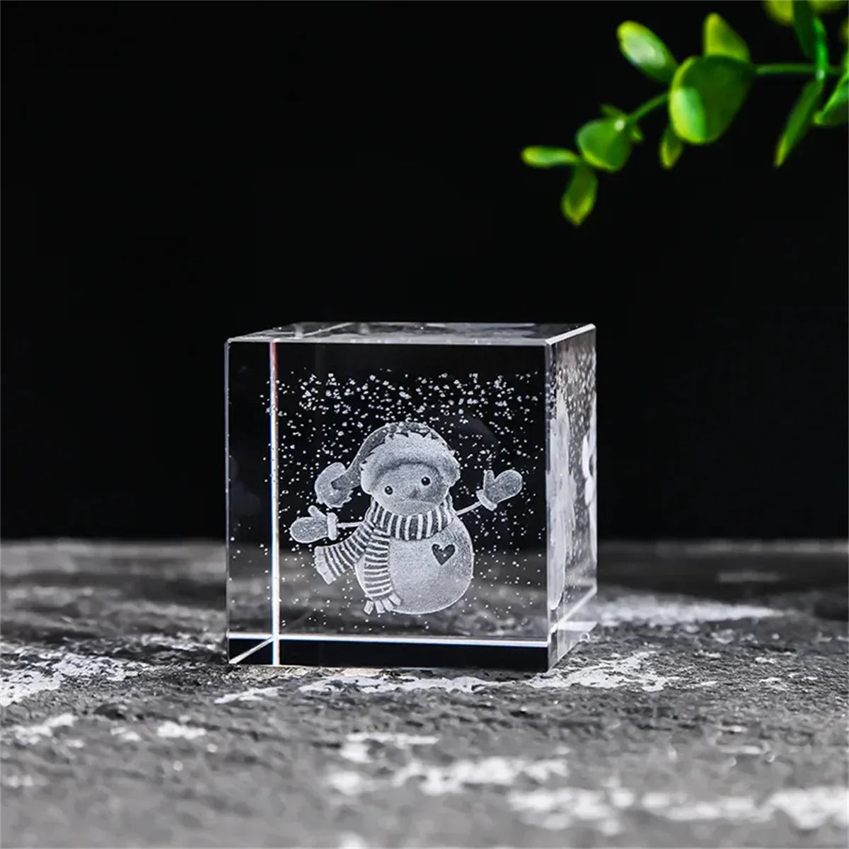 Rain Clouds Raindrop Cloud Square Crystal Ornaments Heart Shape Home Office Decor Birthday Valentine's Day Gifts
