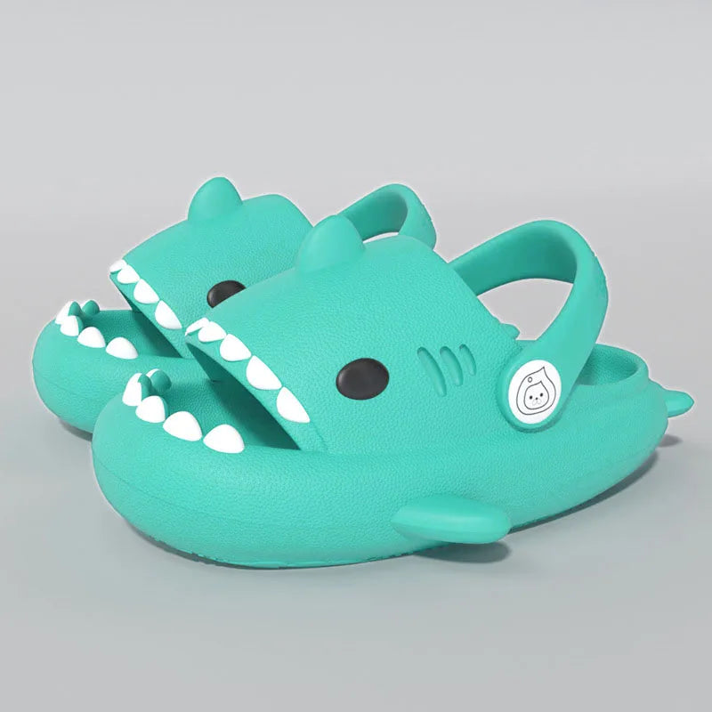 Gacimy Summer Cartoon Sandals For Children Fashion Shark Outdoor Boys And Girls Slippers Waterproof Non-slip Beach Baby Shoes