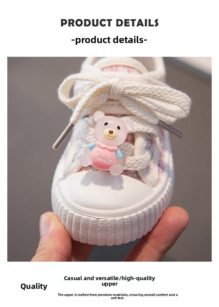Spring Autumn Fashion Kids Canvas Shoes Casual Sport Boys Girls Sneakers Shoes Soft Rubber Sole Flat Children Canvas Shoes 21-26