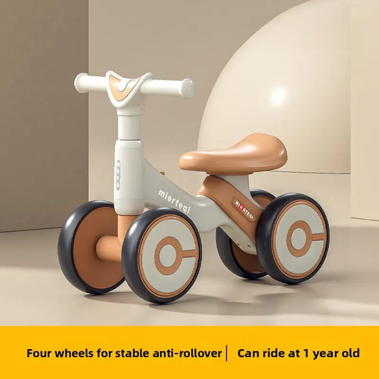 4 Wheel Sliding Balance Bike Kids Toddler Walker Toy Anti Rollover Balance Bike Kids Boys Girls Scooter Toddler Sport Toys