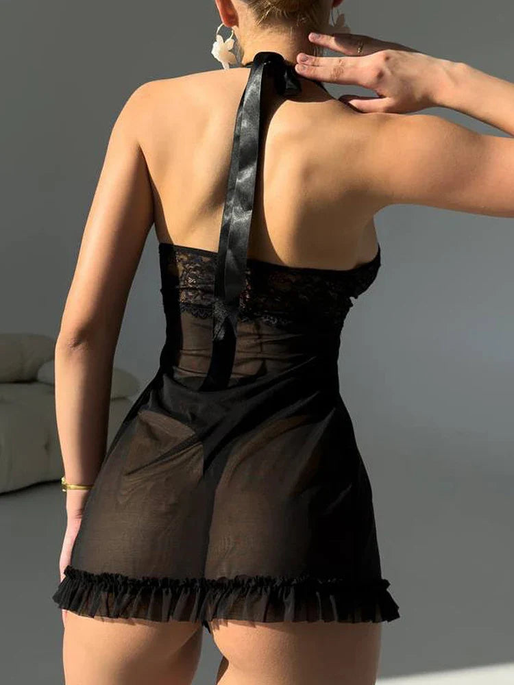 Women Transparent Lingerie Women's Underwear See Through Lingerie Sets Sexy Lace Bra And Panty Set Female Sexy Costumes