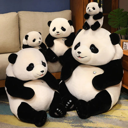 Adorable Base Simulation Lifelike Giant Panda FuBao Plush Toys Kawaii Stuffed Animals Soft Bears Baby Appease Doll Gifts