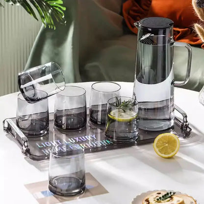 INS-style glass cups,colored trapezoidal couple's household whiskey glasses, bar and hotel mouthwash cups, beer mugs, water cups