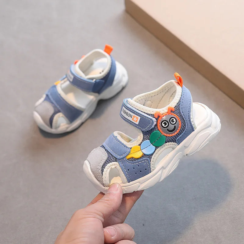 Girls Kids Sandals Soft Comfortable Closed Toe Protective Sandals,Cartoon Colorful Cute Shoes Kids Summer Boys Girls