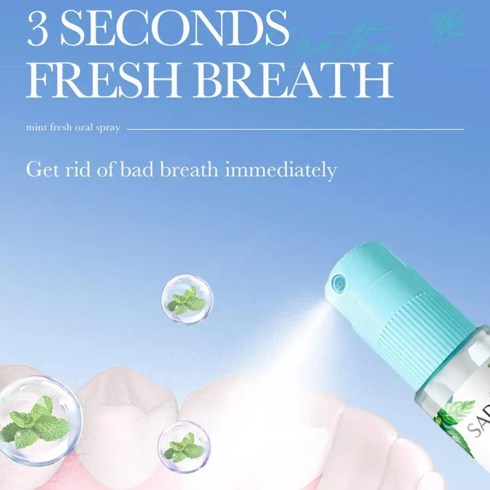  SADOER 1PCS Protable Fragrance Lemon Oral Fresh Mouth Breath Spray Fresh Bad Breath Spray No Eliminate Alcohol N9A8