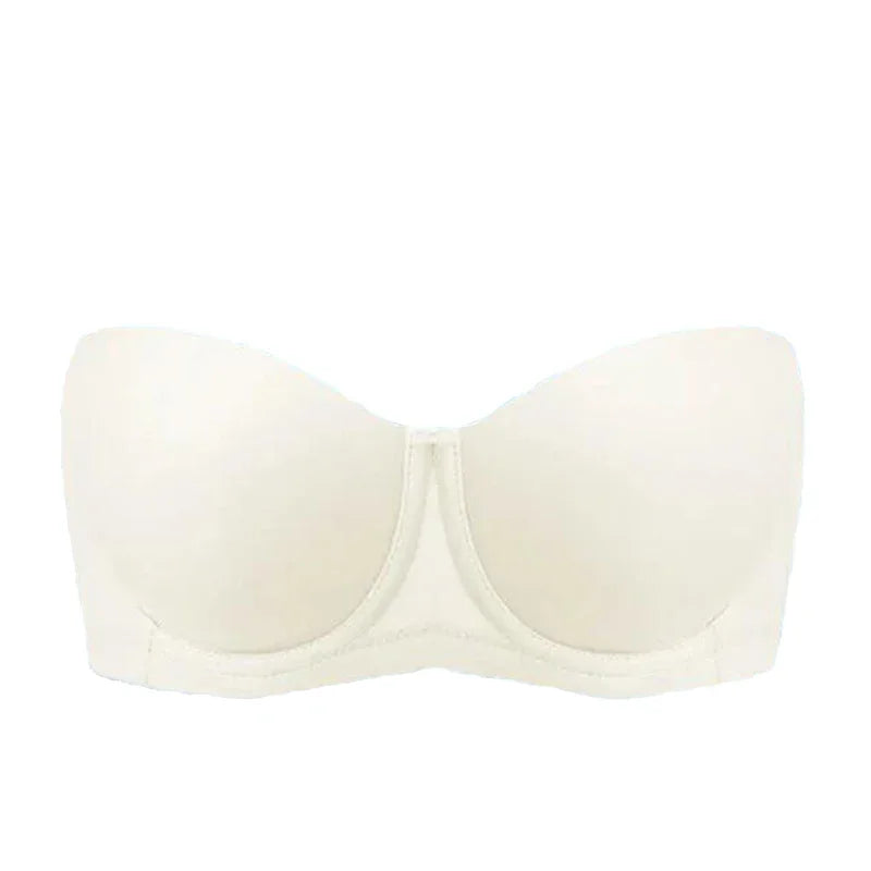 Underwire Female Lingerie Womens Strapless Bra Multiway Push Up Brassiere Seamless Slightly Lined Lift 32 34 36 38 40 42 C D E F