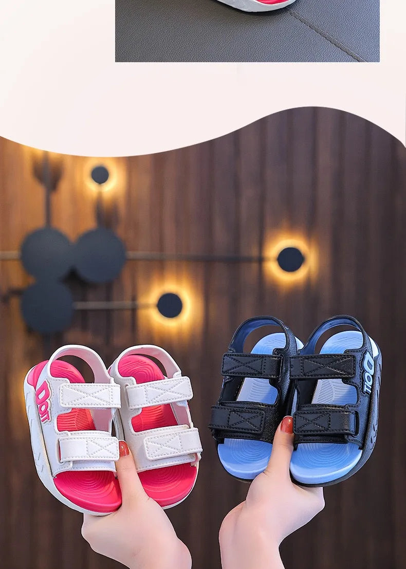 Child sandals new summer fashion open-toe shoes boys girls Lightweight Breathable Casual beach shoes students kids Flat sandals