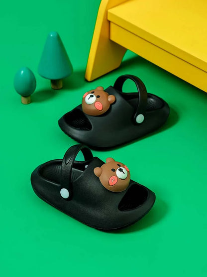 Cute three-dimensional animal summer children's EVA slippers for boys and girls beach shoes,suitable for indoor and outdoor wear