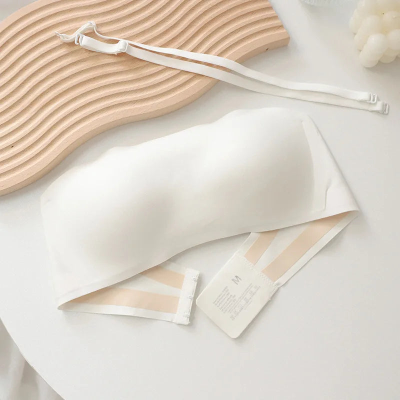Women Sexy Strapless Bra Push Up Wireless Bras Tube Top Anti-Slip Seamless Invisible Bralette Without Straps Ladies Lingerie