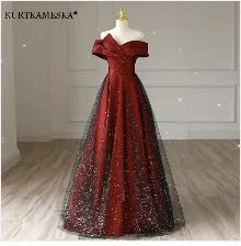 Elegant High Collar Evening Prom Bridesmaid Banquet Party Ball Dress Gown Short Sleeve Flower Embroidery Appliques Formal Dress