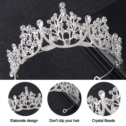 Bridal Hairpin Bridal Crystal Hair Ornaments Hair Comb Bridal Hair Accessories Rhinestone Hair Hoop Princess Crystal Tiaras