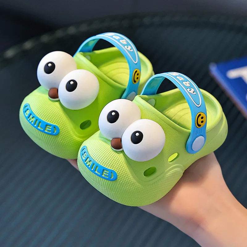 Baby Slippers Cute Princess Garden Children's Shoes Soft Anti slip EVA Children's Beach Shoes