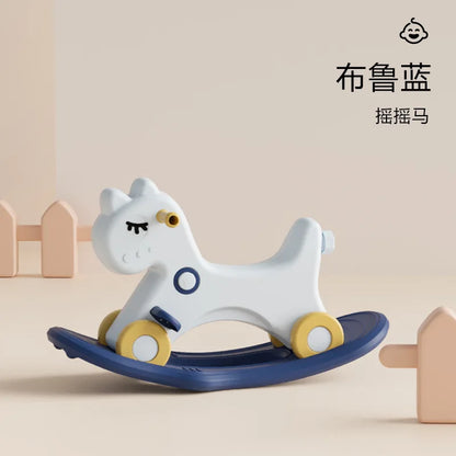 LazyChild Three-in-one Rocking Horse Baby Trojan Horse Toy Children's Rocking Horse Baby Household Multi-function Rocking Horse