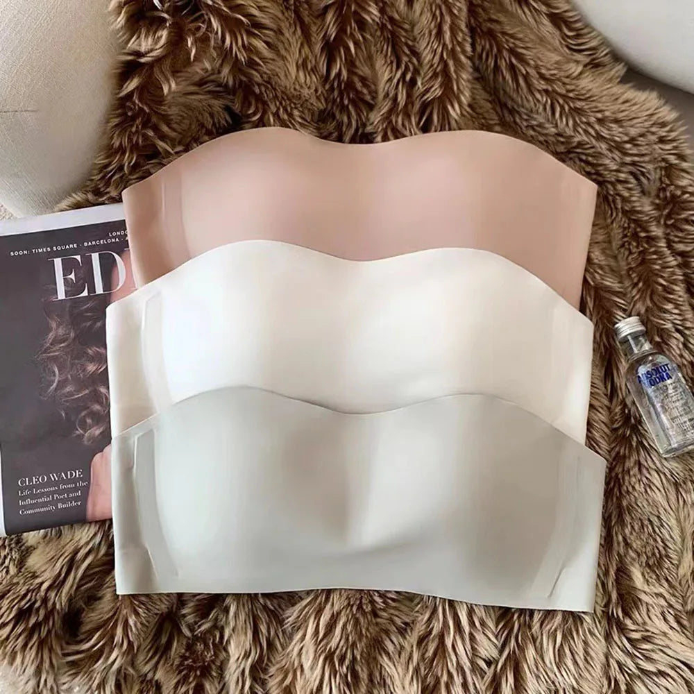 Women Sexy Strapless Bra Push Up Wireless Bras Tube Top Anti-Slip Seamless Invisible Bralette Without Straps Ladies Lingerie