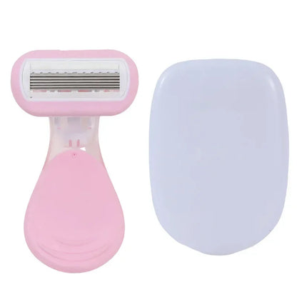 Safe Soap Head Shaver Colorful Shell Design for Summer Underarm Bikini Trimming Women's Private Area Hair Remover