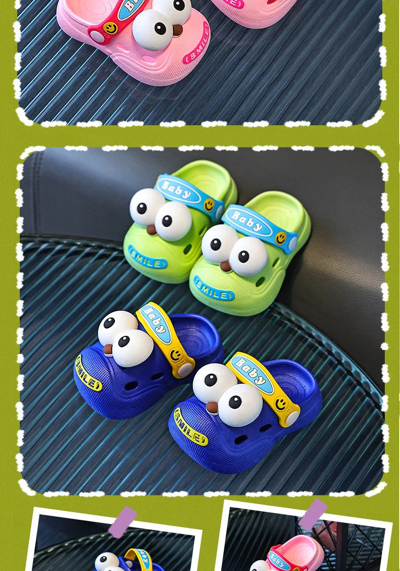 Baby Slippers Cute Princess Garden Children's Shoes Soft Anti slip EVA Children's Beach Shoes