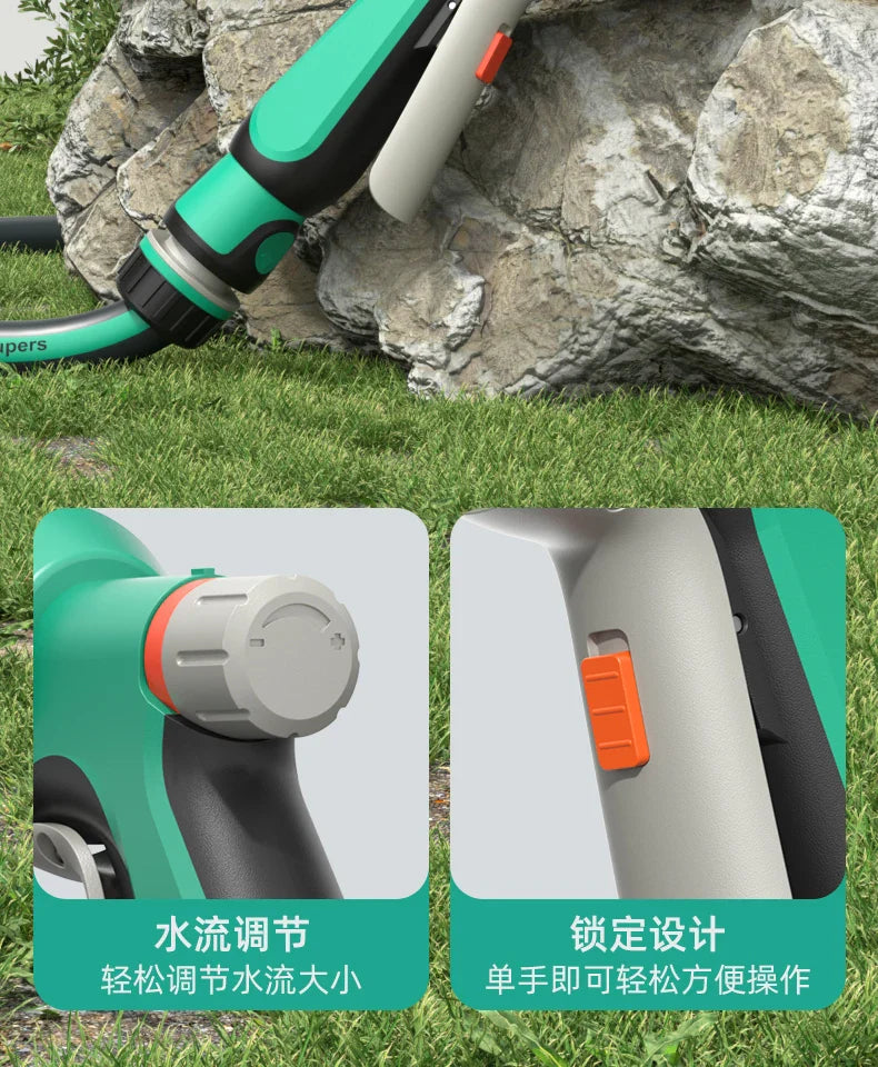 Wall Mounted Portable Water Gun Pressure Resistant Antifreeze Flower Sprayer Car Wash Durable Water Pipe Coiler