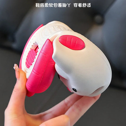 Cartoon Rabbit Children Slippers Cute EVA Waterproof Boys Girls Slippers Soft Sole Non Slip Kids Beach Shoes
