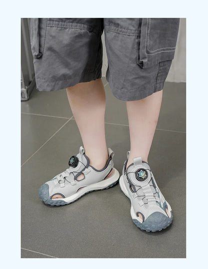 Kids Summer Shoes Girls Outdoor Protecting Toes Beach Sandal Water Shoes Casual Pink Non-slip Children Shoes Breathable Boys