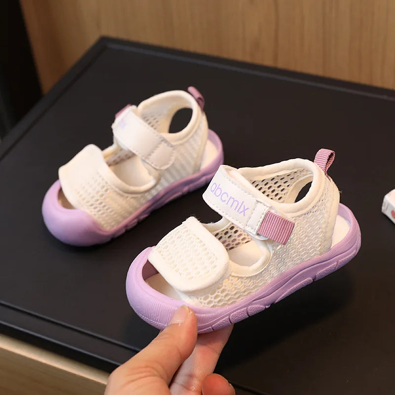 Baby Sandals Summer Infant Toddler Walking Shoe Mesh Breathable Kids Beach Shoes for Boys Girls Non-slip Causal Children Sandals