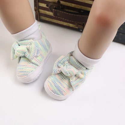 Spring and Autumn Women's Baby Casual Sports Shoes Soft Sole Anti slip Indoor and Outdoor Walking Shoes First Step Walking Shoes
