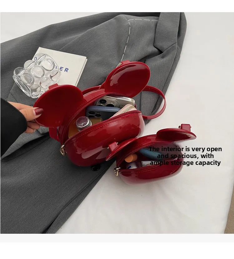 Cartoon Mickey Mini Bag for Women - Stylish Versatile Shoulder Crossbody Bag Fashion Literary Daily Purse