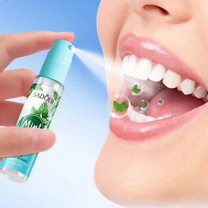  SADOER 1PCS Protable Fragrance Lemon Oral Fresh Mouth Breath Spray Fresh Bad Breath Spray No Eliminate Alcohol N9A8