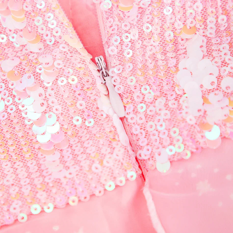 Girl Princess Dress Carnival Party Princess Dress Birthday Party Dress Children's Pink Cute Dress Girl's Party Dress