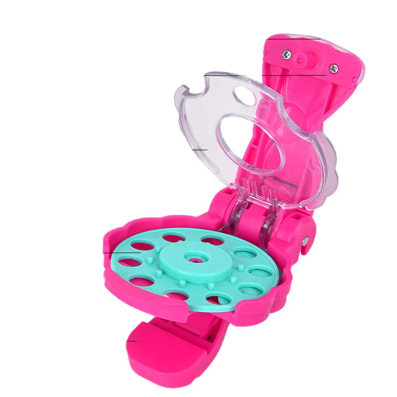 Girls Role Play Diamond Hair Accessories DIY Craft Set Magic Stamping Bling Stickers Princess Dress Up Birthday Gift Toy