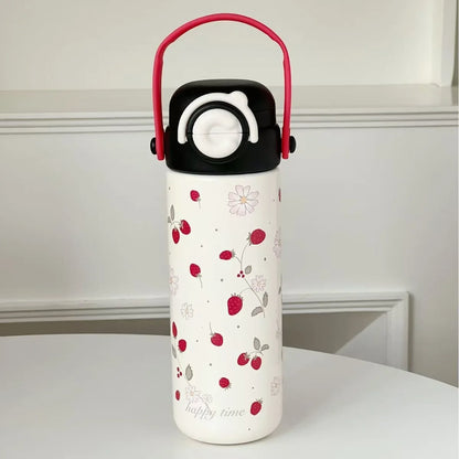 Bouncing Thermos Bottle 316 Food Grade Student Water Cup Portable New Product for Girls Anti Drop Cup As A Souvenir
