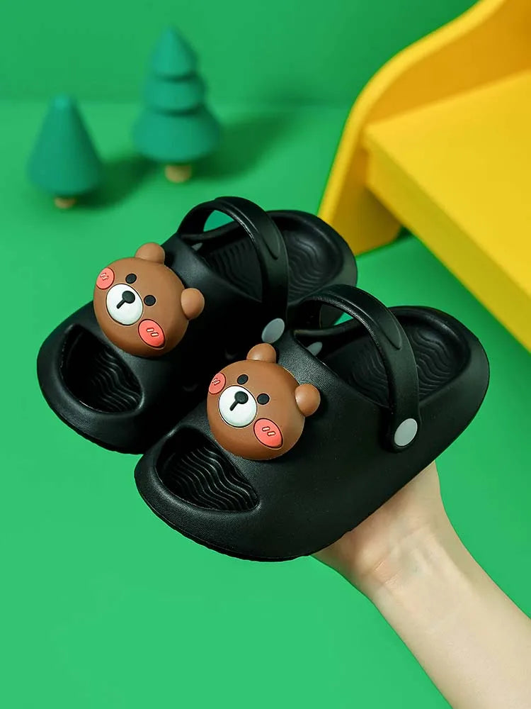 Cute three-dimensional animal summer children's EVA slippers for boys and girls beach shoes,suitable for indoor and outdoor wear