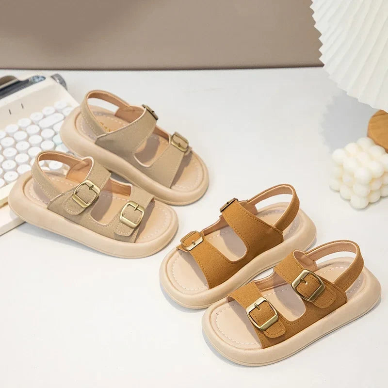 New Fashion Korean Style Soft Sole Anti-slippery Versatile Open-toe Roman Beach Shoes