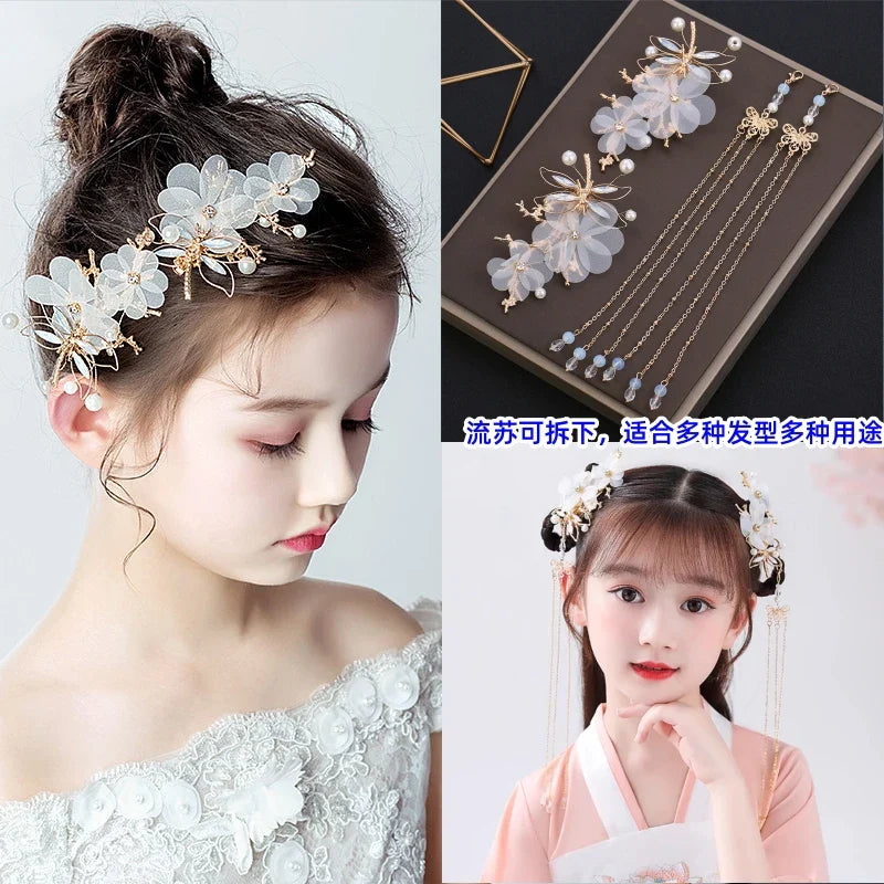 Vintage Pearl Hair Clip for Qipao, Retro Shanghai Style Barrettes, Elegant Hairpin
