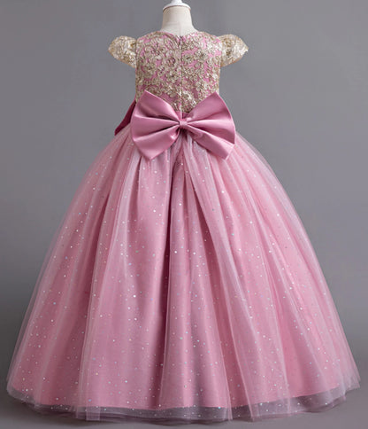 Stunning Little/Big Girls Lace Flower Girl Wedding Bridesmaid Birthday Party Holiday Pageant Easter Prom Fancy Dress