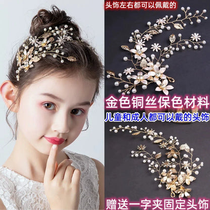 Vintage Pearl Hair Clip for Qipao, Retro Shanghai Style Barrettes, Elegant Hairpin