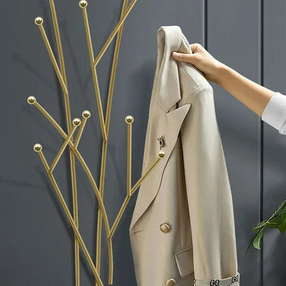 Bedroom Coat Rack House Entrance Hall Standing Clothes Hanger Design Hook Hat Nordic Coat Racks Stores Perchero Home Furniture