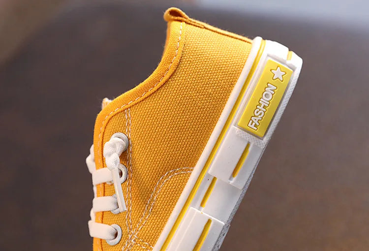 New Children's Canvas Shoes Fashion Baby Board Shoes Girls' Breathable Single Shoes Boys' Casual Shoes