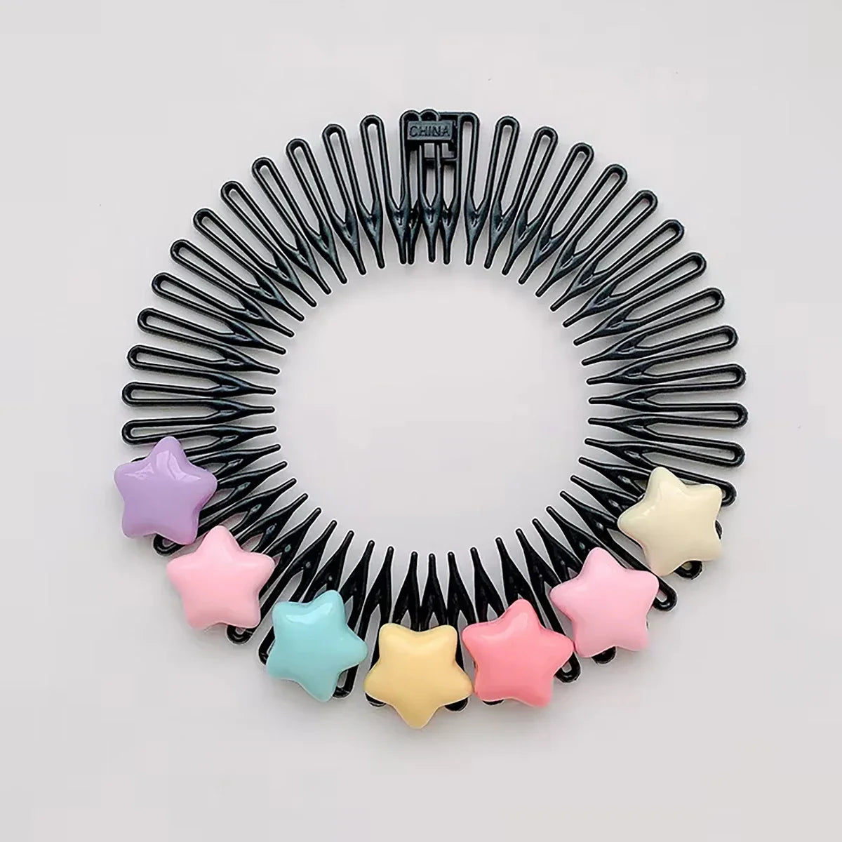 Professional Kids Anti-Frizz Hair Finishing Comb Invisible Circular Headbands for Flyaway Control Girls Cute Hair Jewelry Fixer