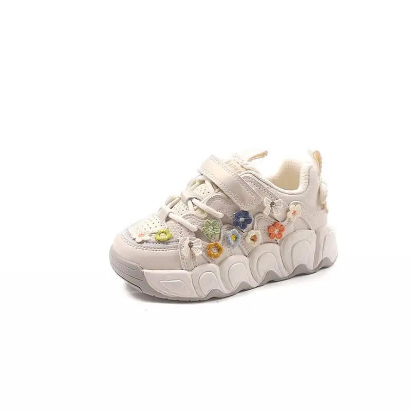 Kawaii Casual Shoe Fashion Childrens Shoes Girls Princess Sneakers Non-Slip New Autumn Running Shoes for Kids Girls Casual Wear