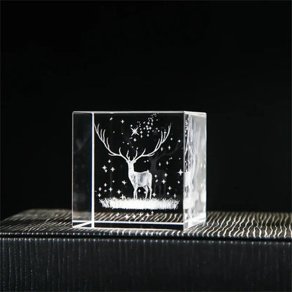 Rain Clouds Raindrop Cloud Square Crystal Ornaments Heart Shape Home Office Decor Birthday Valentine's Day Gifts