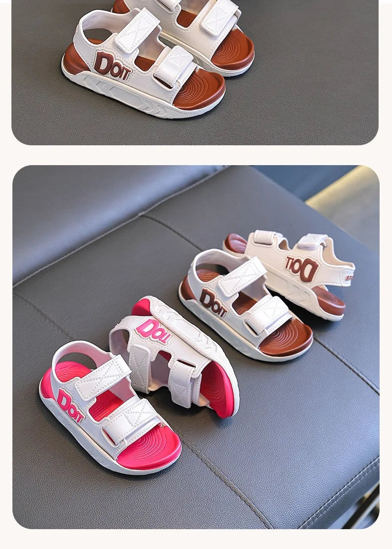 Child sandals new summer fashion open-toe shoes boys girls Lightweight Breathable Casual beach shoes students kids Flat sandals
