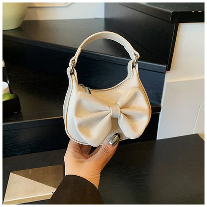 Kids Girls Cute Bowknot Handbag Fashion Crossbody Bag Detachable Strap Mini Shoulder Bag for Children Stylish Purse