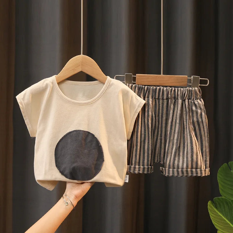 Summer Fashion Baby Boy Clothes Sets T-shirt  Toddler Casual Clothing Suits Children Kids Boys Outfits Suit