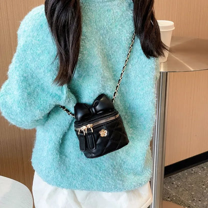 Children Bag New Girl Crossbody Bags Fashion Chain Bags Bow Shoulder Bags Versatile Girl Bag Sweet Princess Bag mochila infantil
