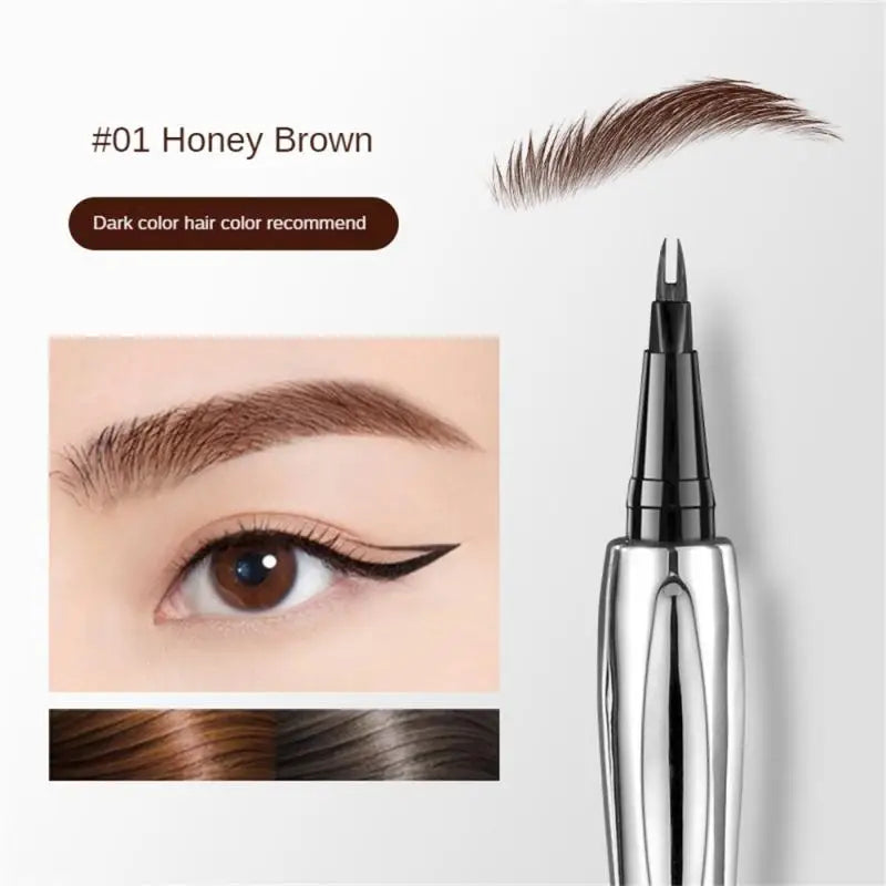 Eyebrow Pen Waterproof Anti Sweating Non fading Halo Dyeing Natural And Long lasting Wild Eyebrow Pen Multi Water Eyebrow Pen