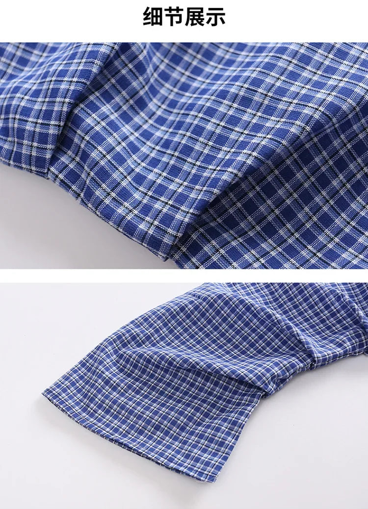 Children Girls Clothing Set Spring Autumn Plaid Long Sleeve Patchwork Shirts + Pants 2pcs School Kids Suit for Teen Girl Clothes