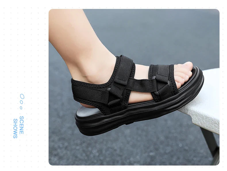 Men's New Summer Sandals, Sports Comfortable and Wear-Resistant Beach Shoes, Outdoor Casual Sandals